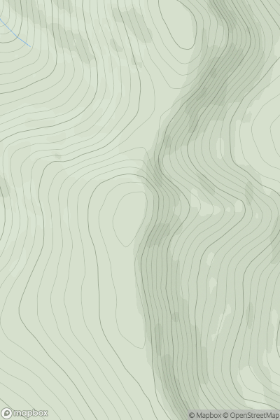 Thumbnail image for Meall Buidhe [Loch Rannoch to Glen Lyon] [NN498499] showing contour plot for surrounding peak